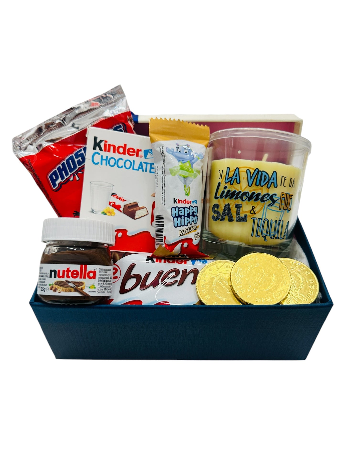 Caja de chocolate con Vela aromática Tequila &Sal