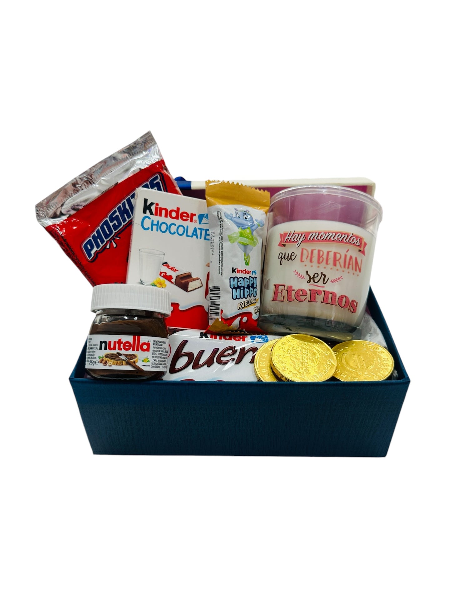 Caja de Chocolate con Vela aromática Momentos Eternos