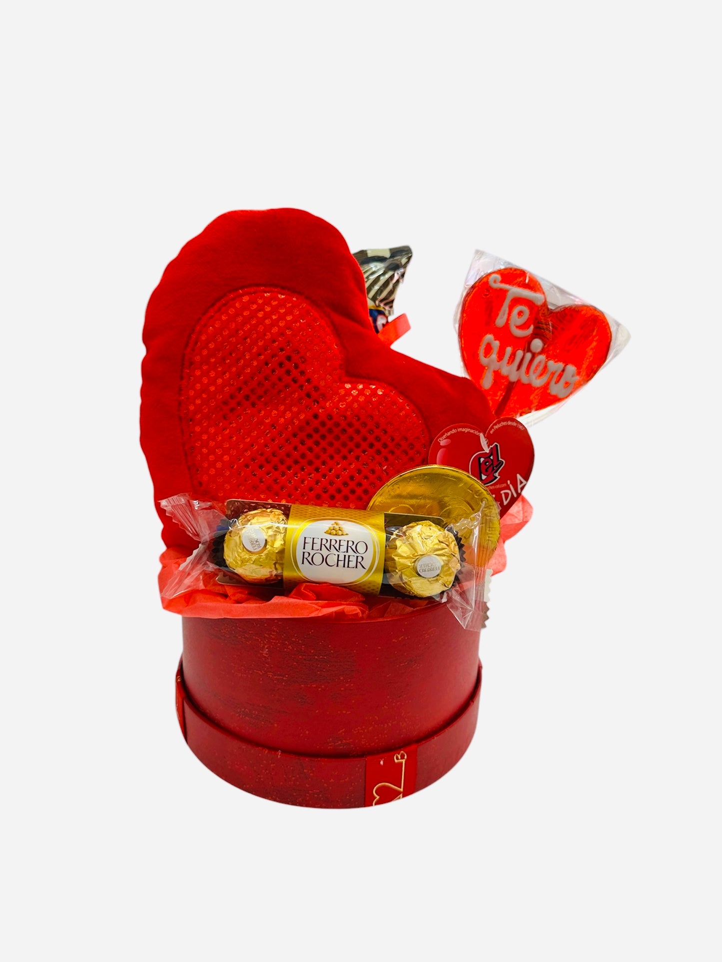 Caja dulce con peluche corazòn