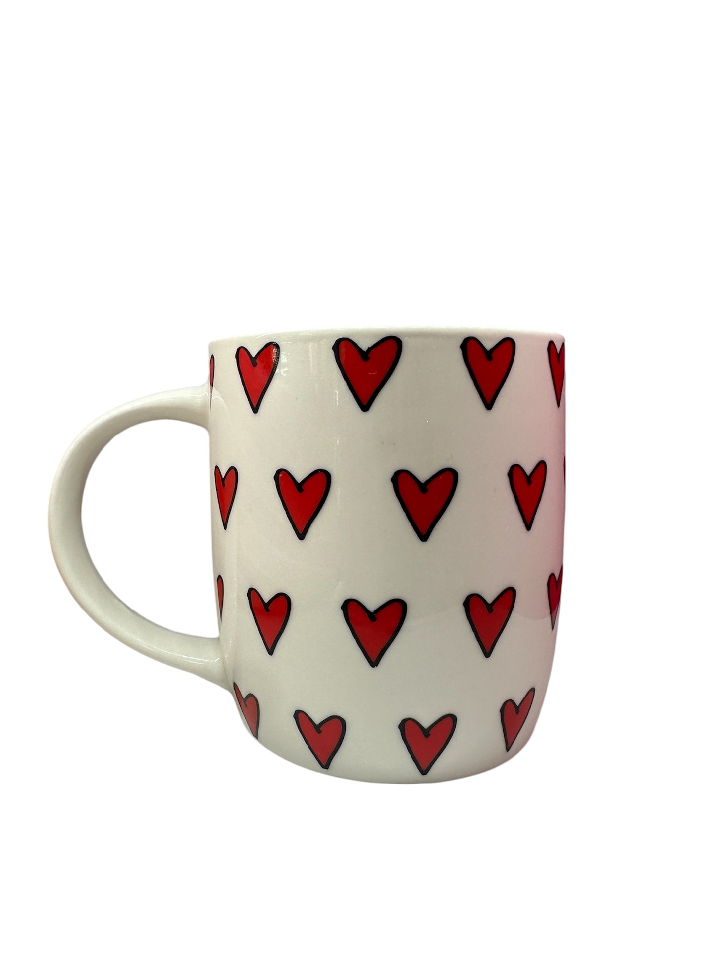 Taza rellena de dulces - taza corazones