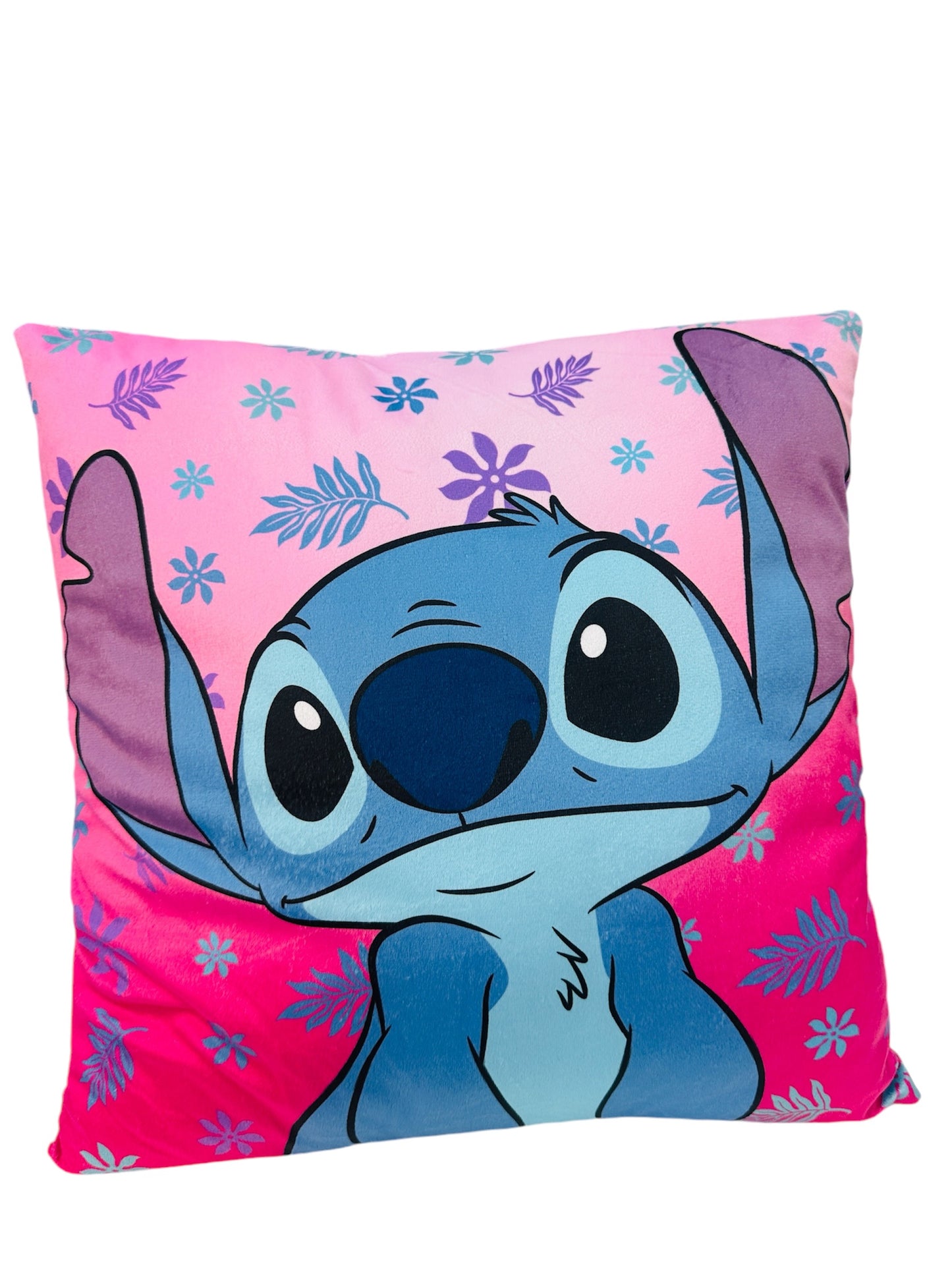 Cojín de Lilo & Stich Disney 38x38 super soft 100% original - Rosa