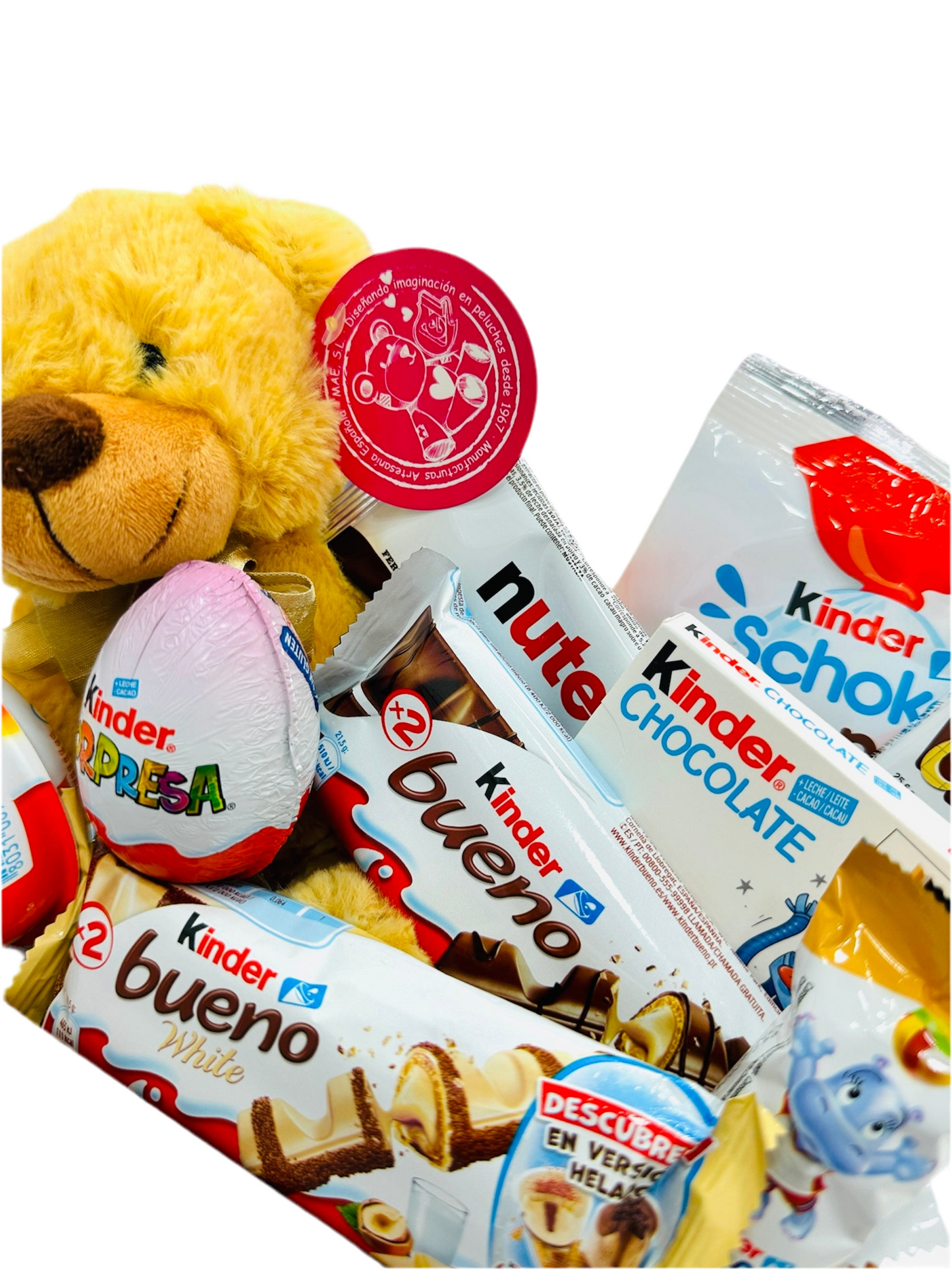 Caja Kinder con Osito marròn super soft