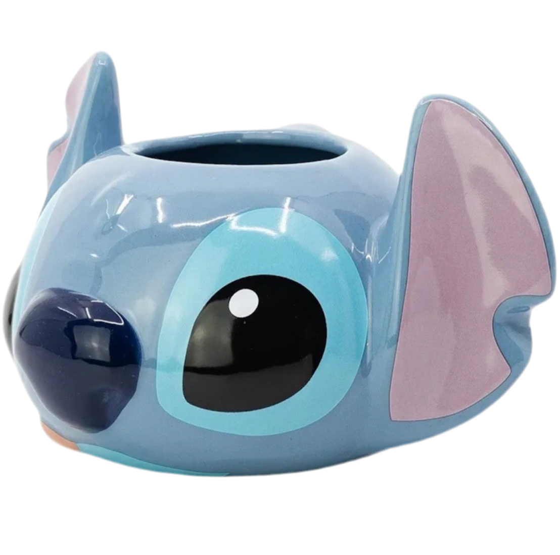 Caja dulce con Peluche Stitch Azul Con Sonido - Calidad Super Soft y taza de stich 3D 375ml