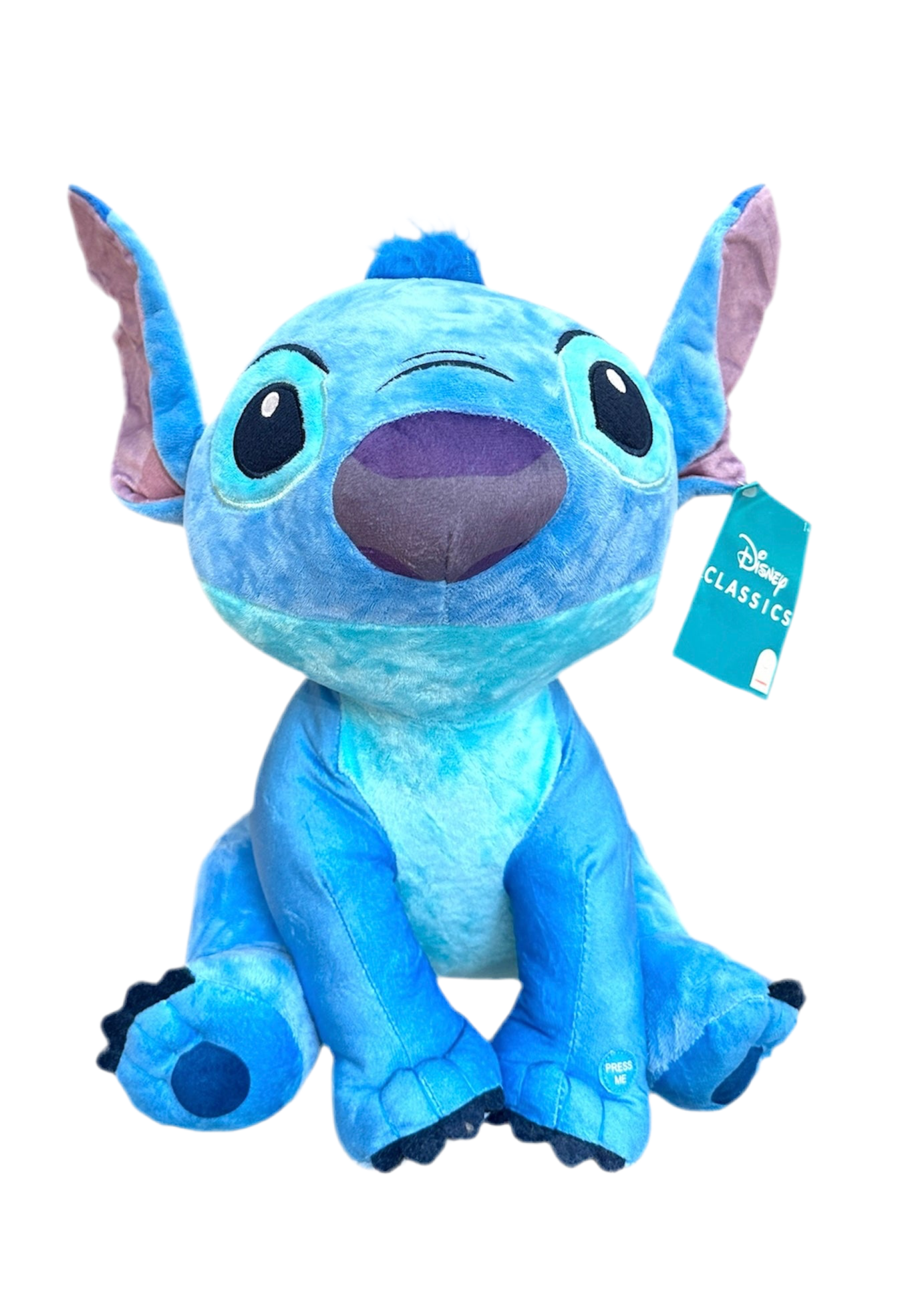 Caja dulce con Peluche Stitch Azul Con Sonido - Calidad Super Soft y taza de stich 3D 375ml