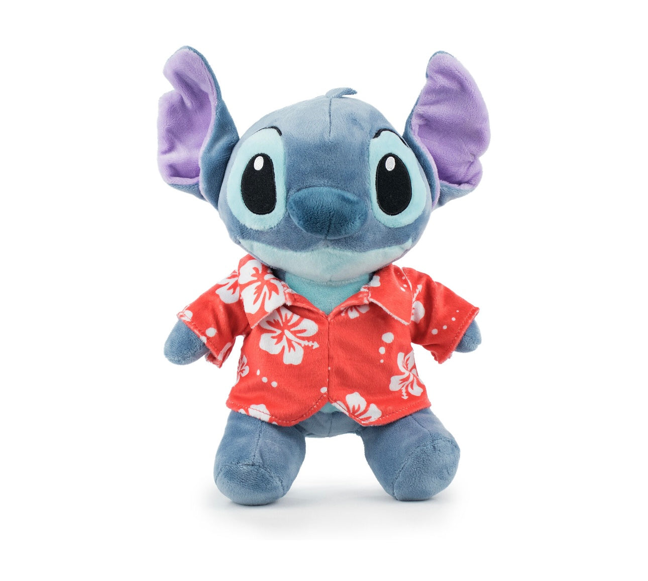 Peluche Stitch Hawaii con Camisa Color Roja 28cm - Lilo & Stitch - Alta Calidad original