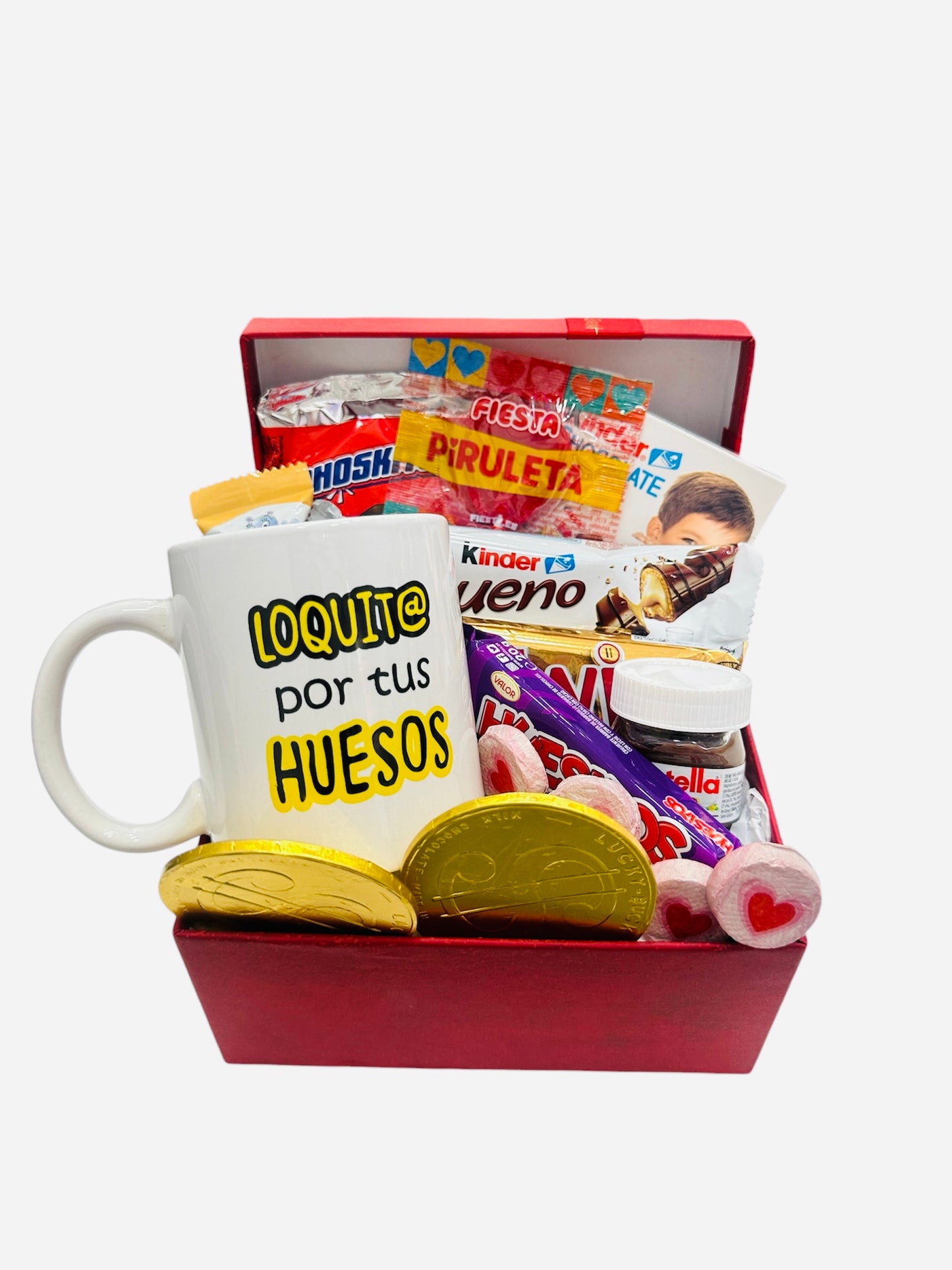 Caja Dulce con Taza Loquito por tus huesos