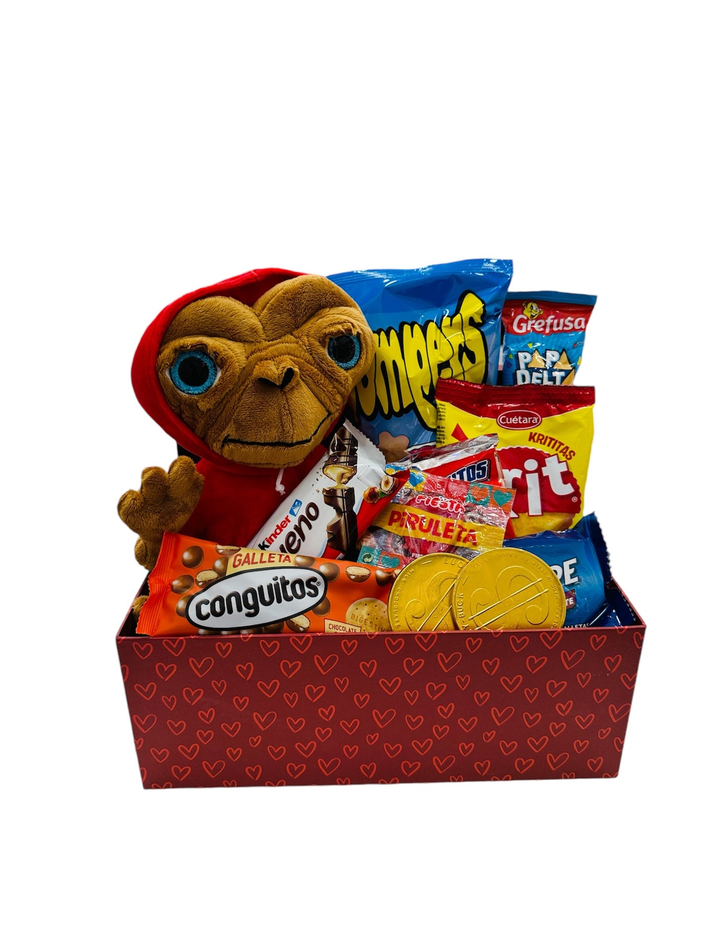 Caja dulce con Peluche E.T el extraterrestre super soft 25 cm