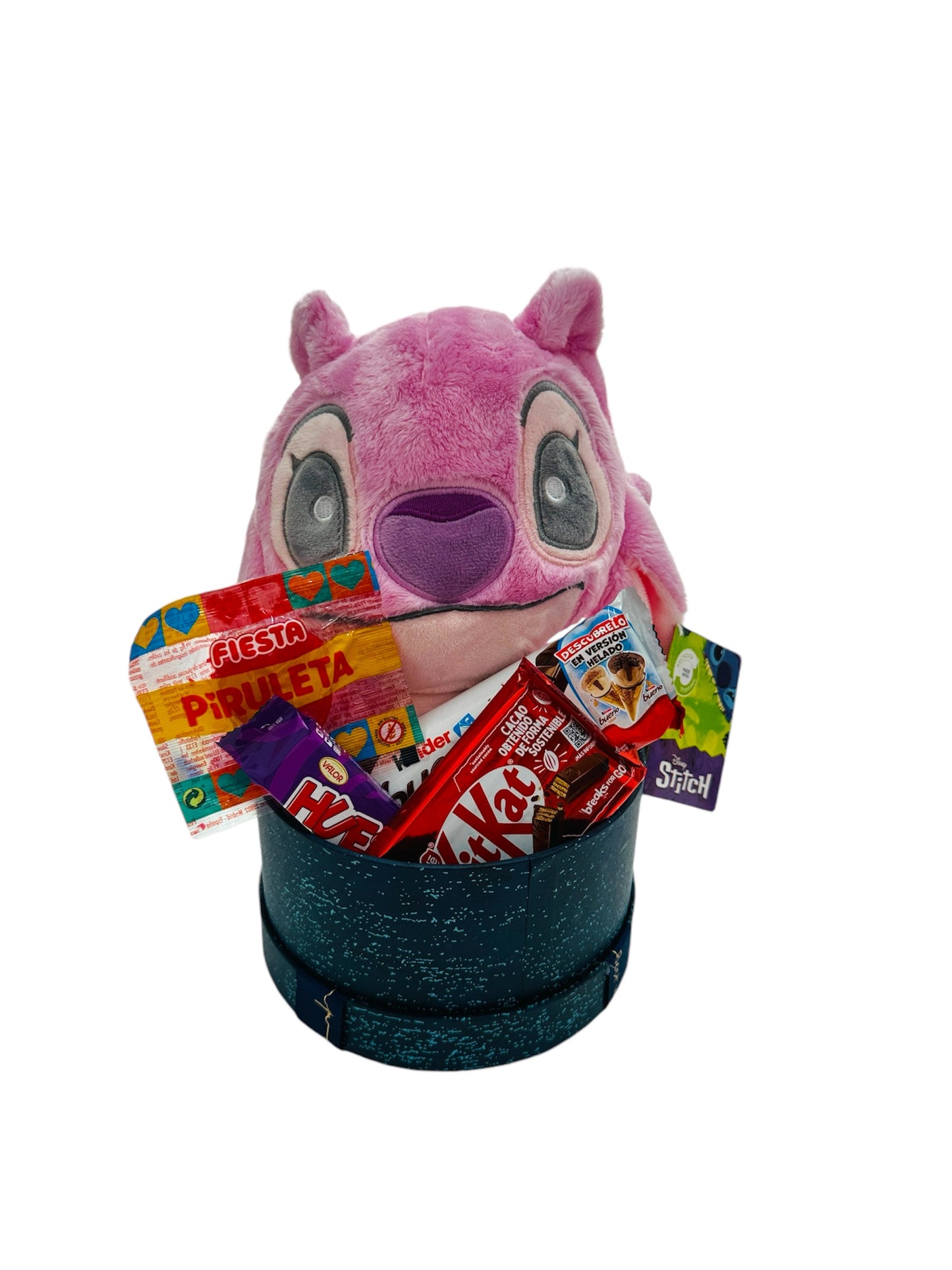 Caja dulce con Peluche Ángel Kawaii 23cm - Lilo & Stitch - Alta Calidad original 100%