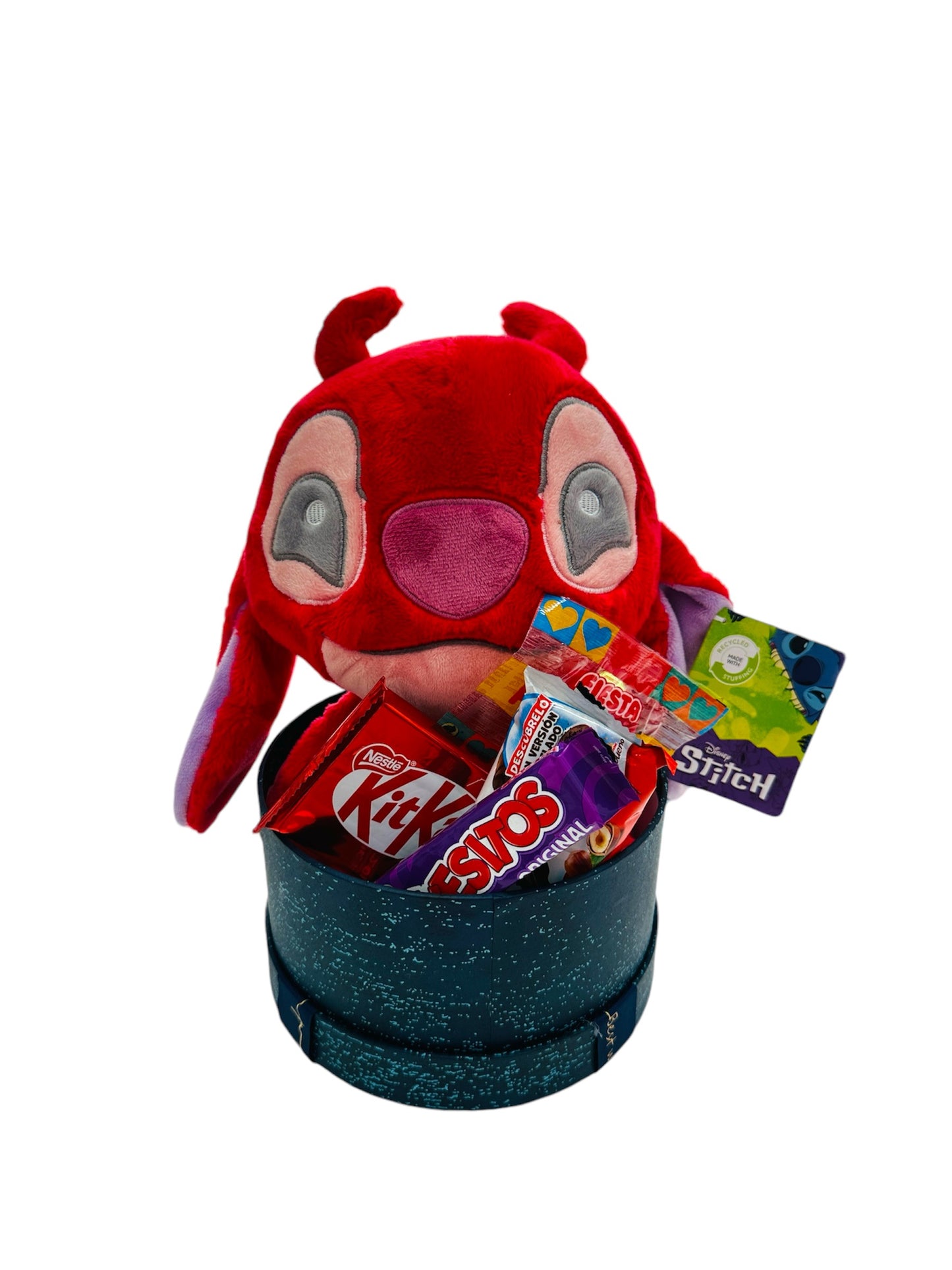 Caja dulce con Peluche Leroy Kawaii 23cm - Lilo & Stitch - Alta Calidad original 100%