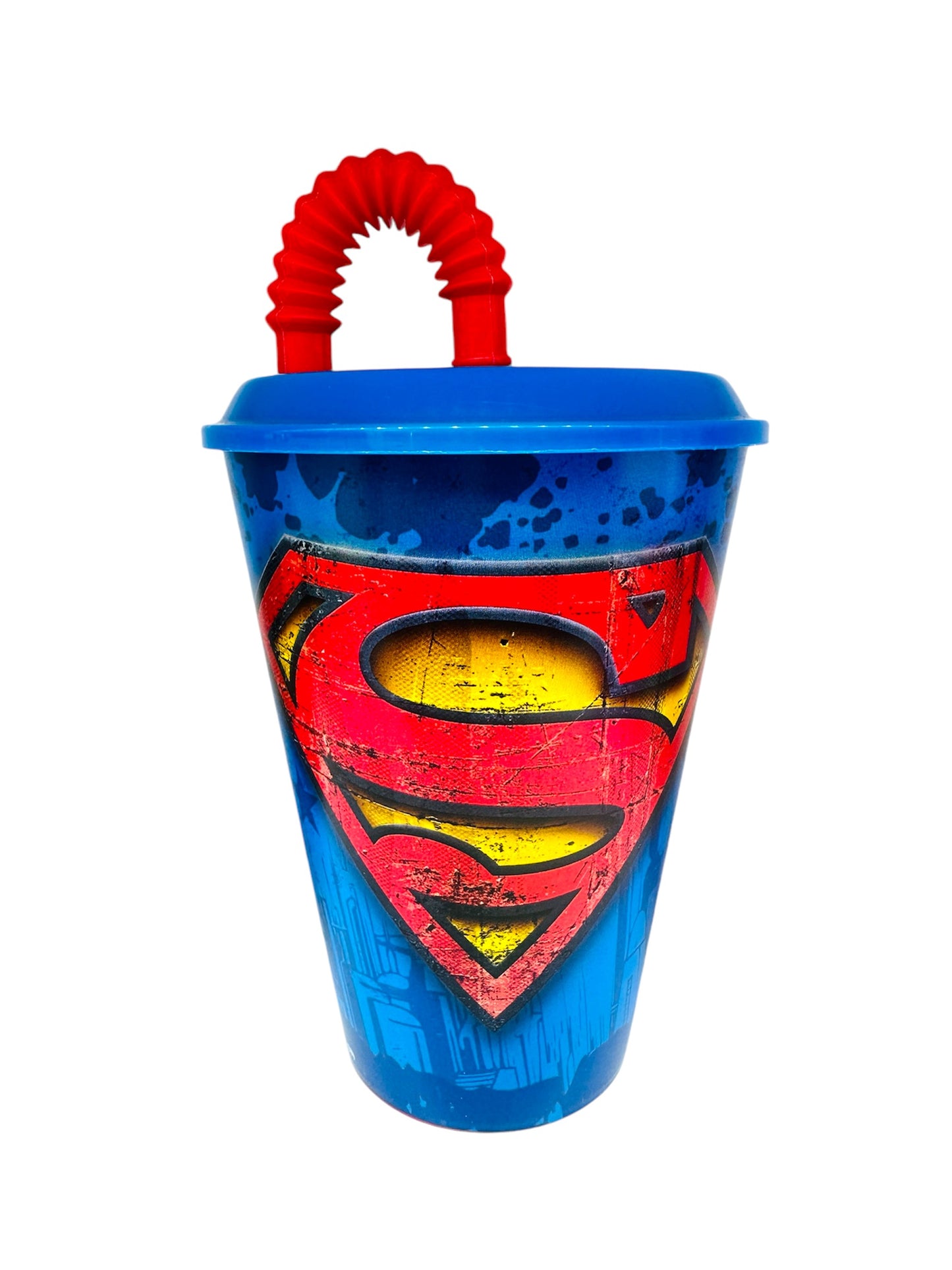 Vaso con Pajita de Superman