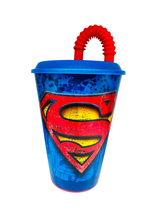 Vaso con Pajita de Superman