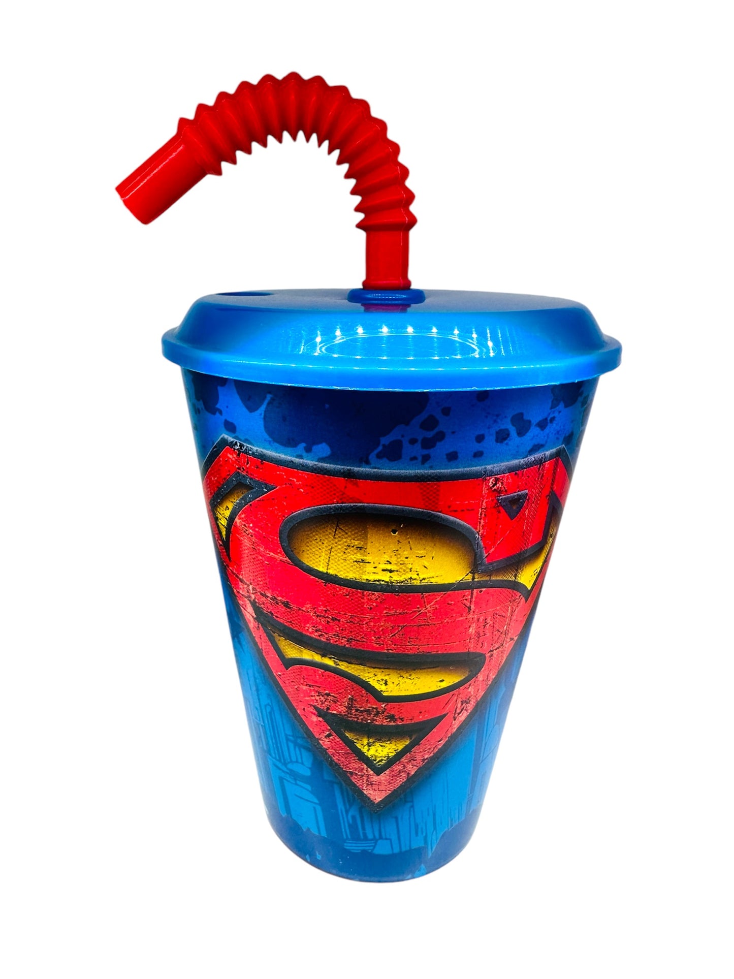 Vaso con Pajita de Superman