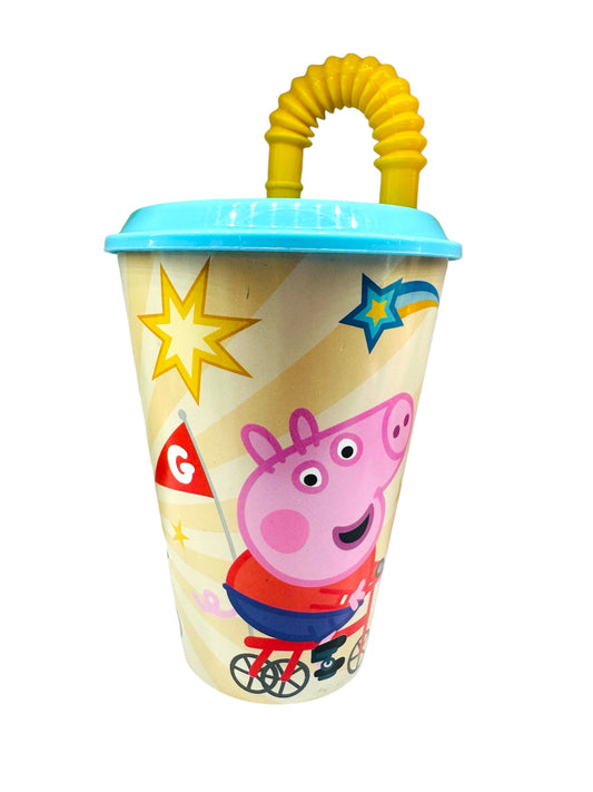 Vaso con Pajita Peppa Pig