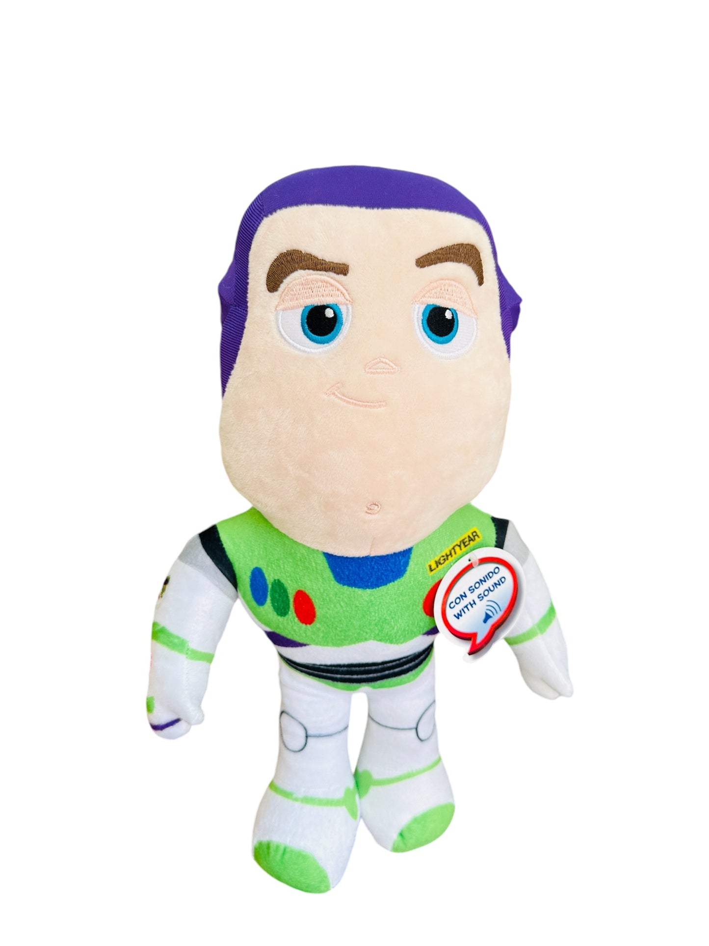 Caja dulce de Toy Story con taza Feliz Cumpleaños - Peluche Buzz Lightyear Con Sonido En Español - Calidad Super Soft