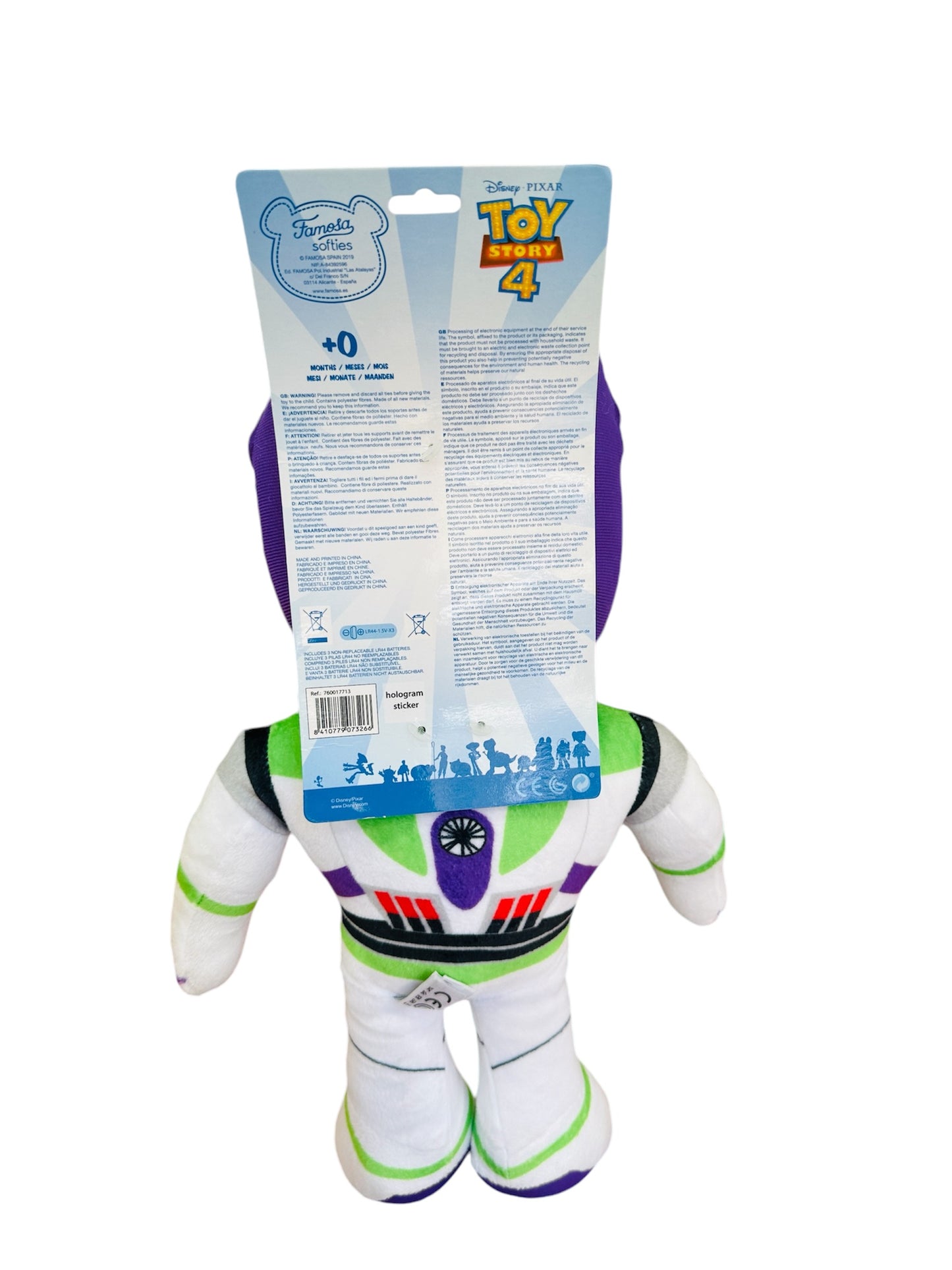 Caja dulce de Toy Story con taza Feliz Cumpleaños - Peluche Buzz Lightyear Con Sonido En Español - Calidad Super Soft